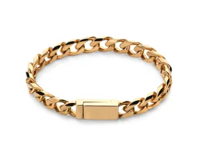 Initial chain bracelet gold