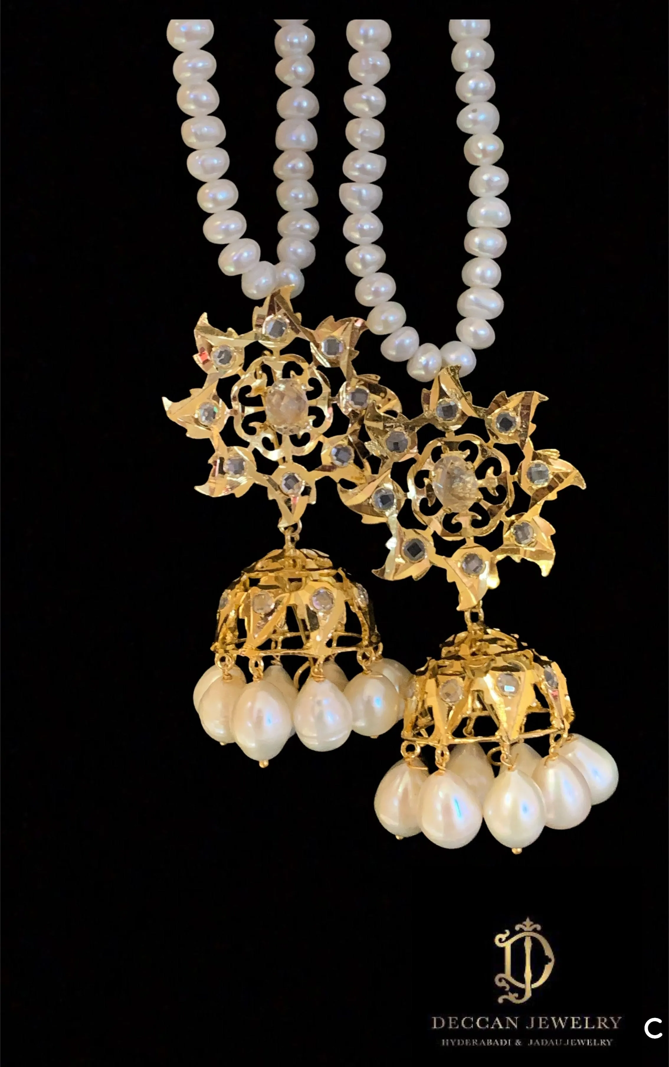 Insia jadavi lacha in fresh water pearls ( READY TO SHIP