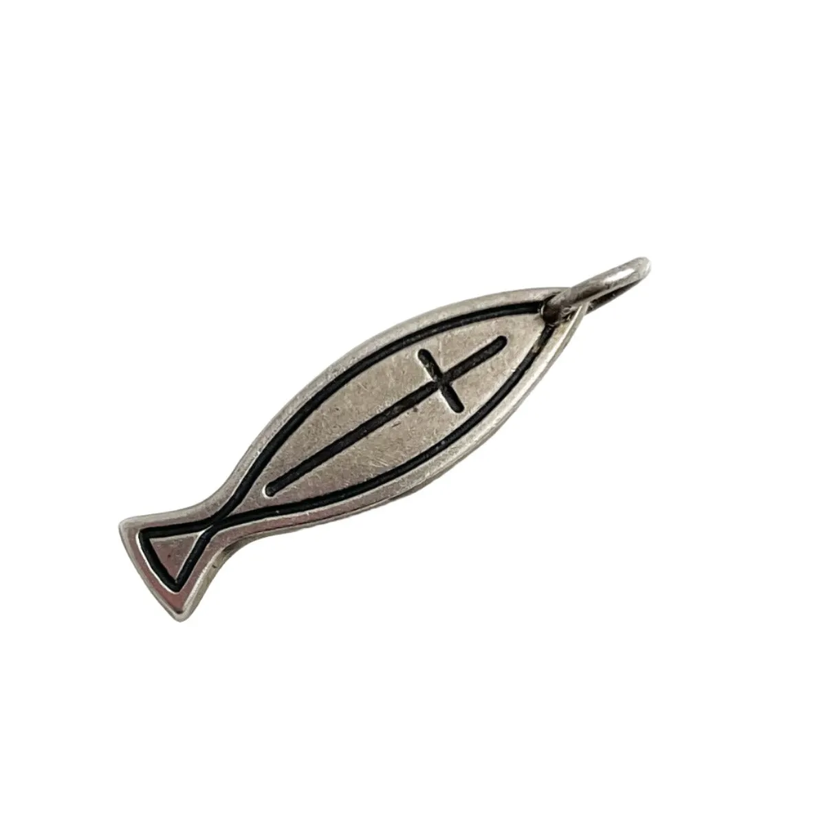 James Avery Sterling Ichthus Fish Charm Retired