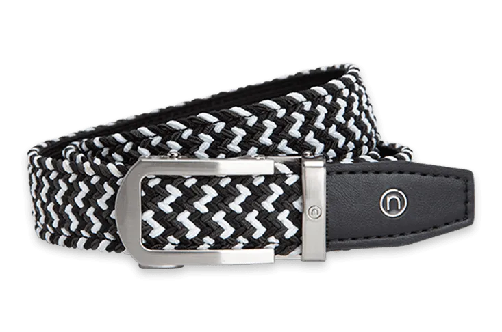 Kid's Braided Charcoal, 1 1/8 Strap, Golf Belt