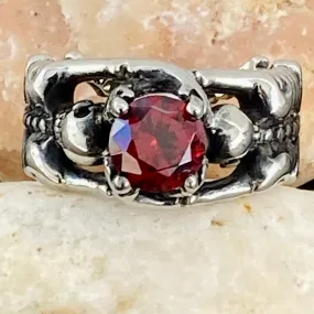 Ladies Ring - 01 January Birthday - Garnet - R107