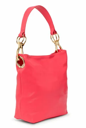 Leather Bucket Bag Lipstick