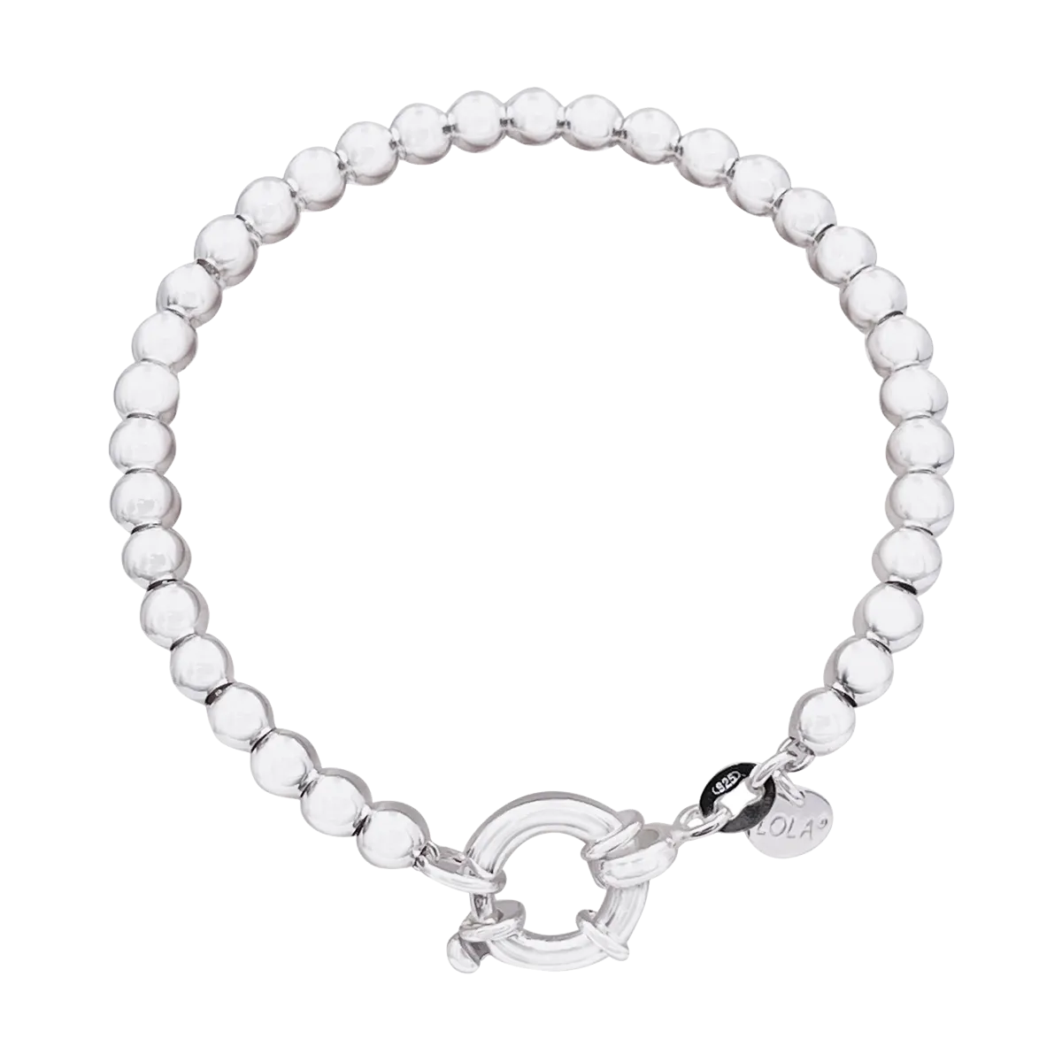 Lola Ball 5mm Bracelet - Silver