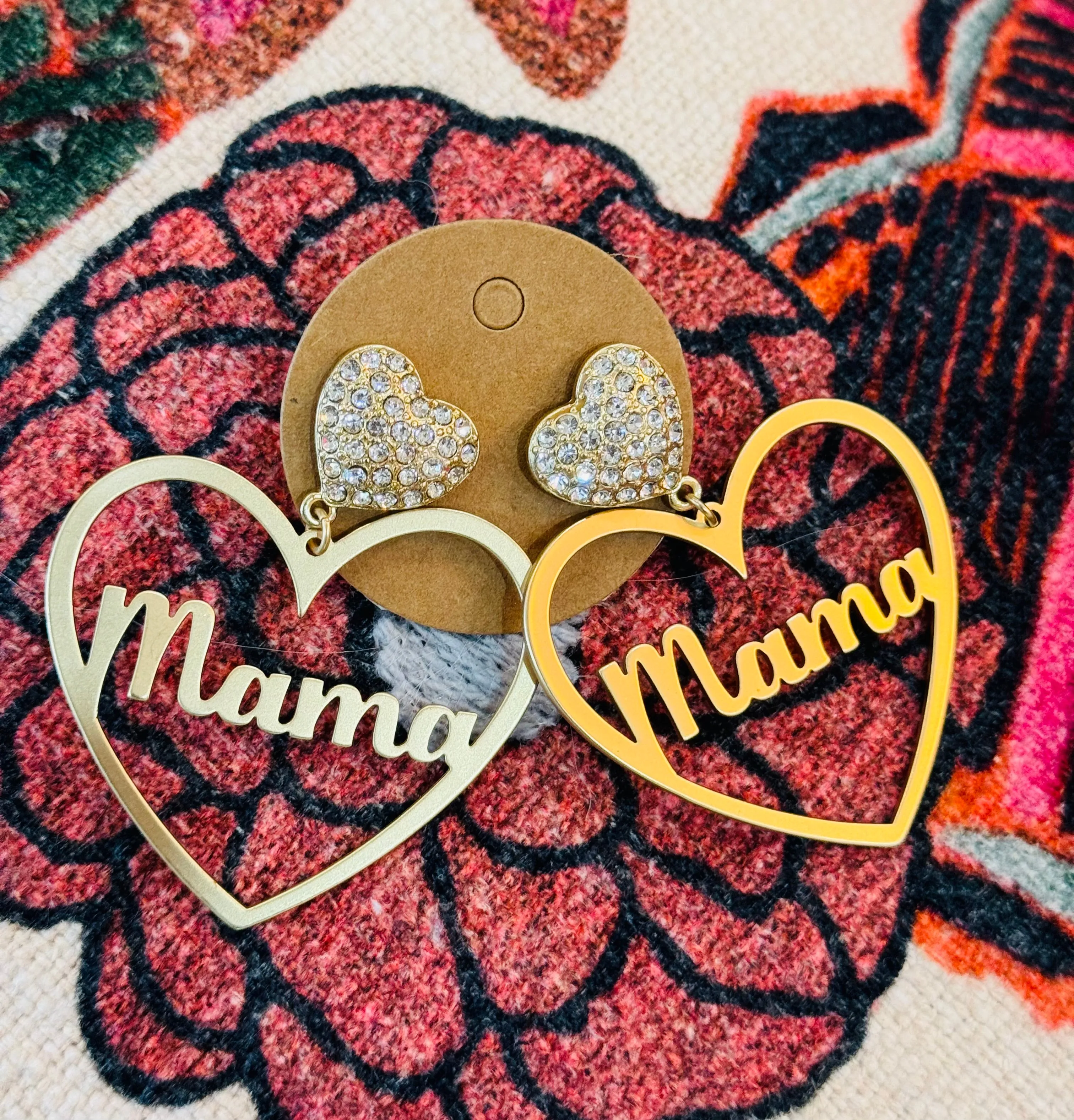 MAMA HEART EARRINGS