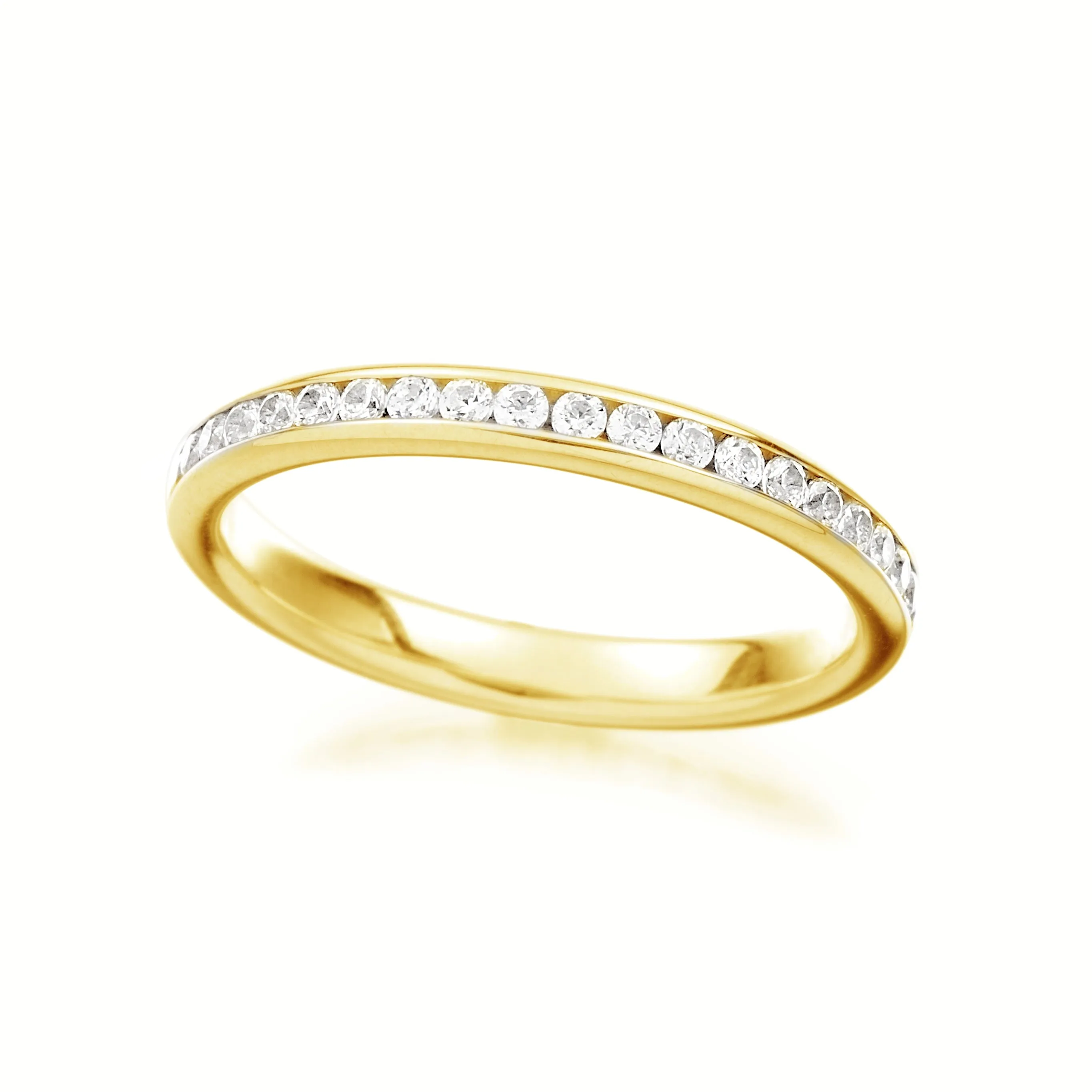 Mini Channel Eternity Wedding Band