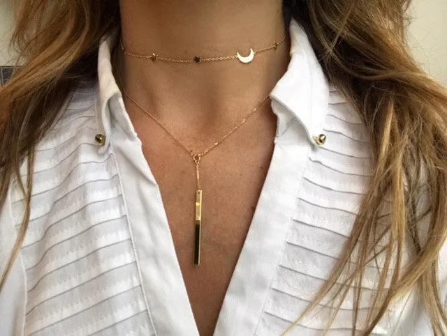 MOON & STAR CHOKER