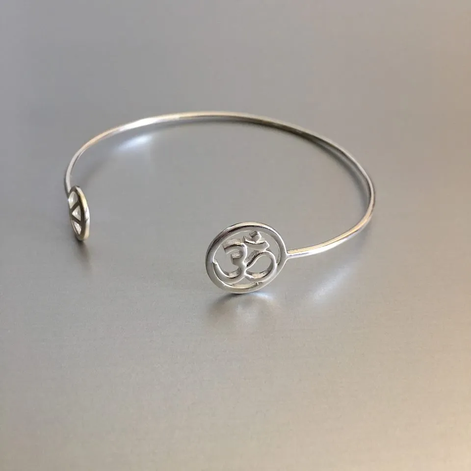 OM Sterling Silver Shanti Silver Cuff