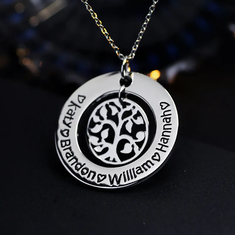 Personalized Tree of Life Pendant