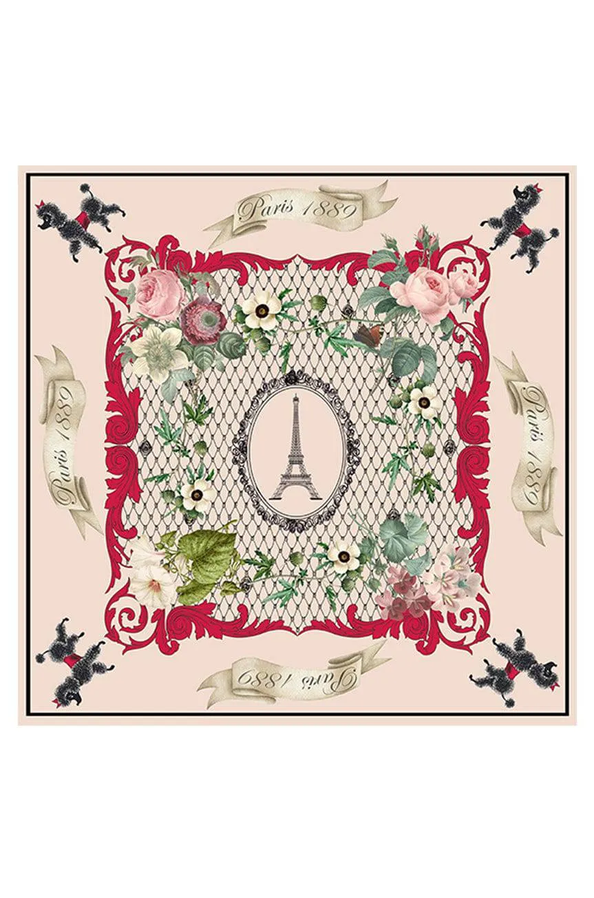 Poodles In Paris Scarf