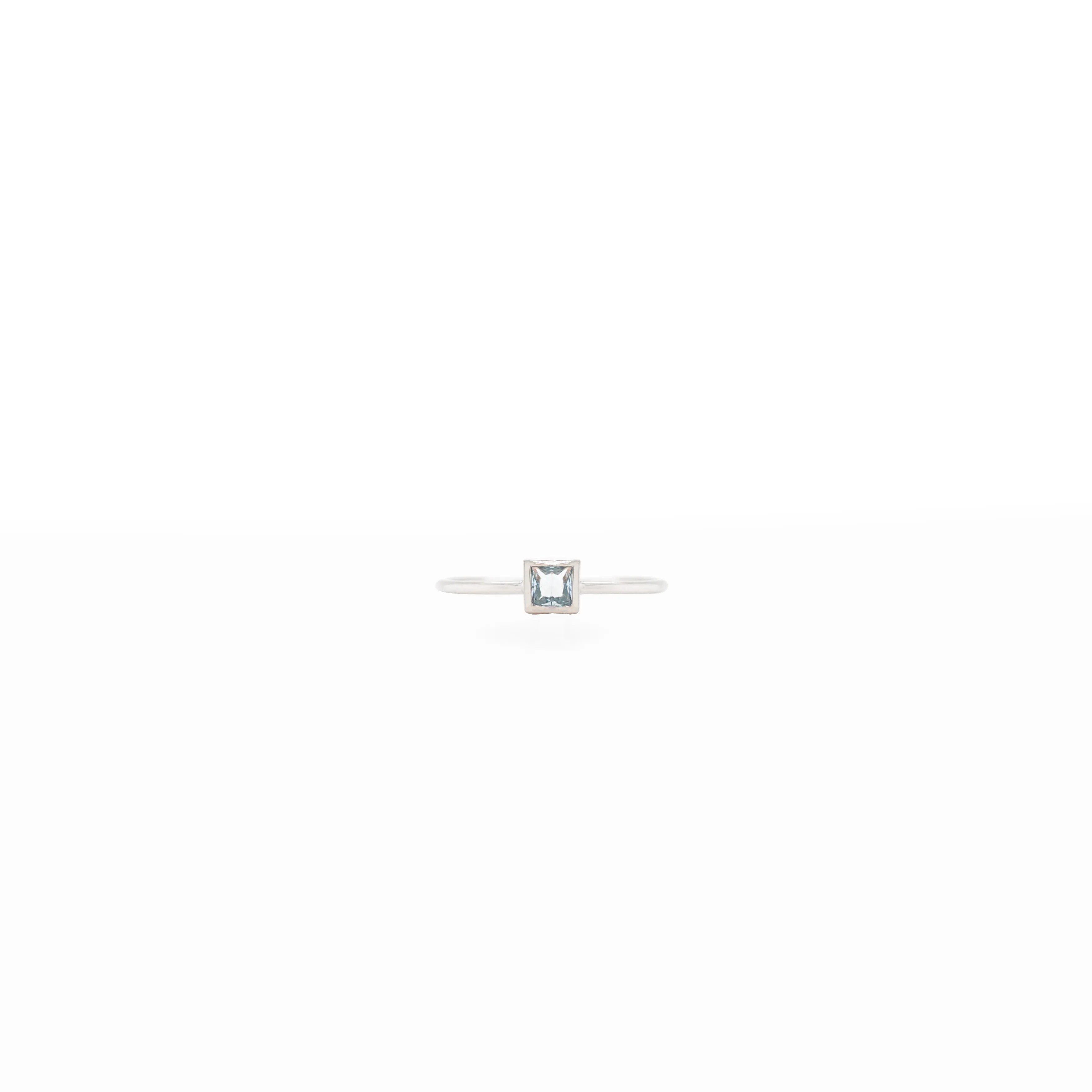 Princess Cut Birthstone Ring