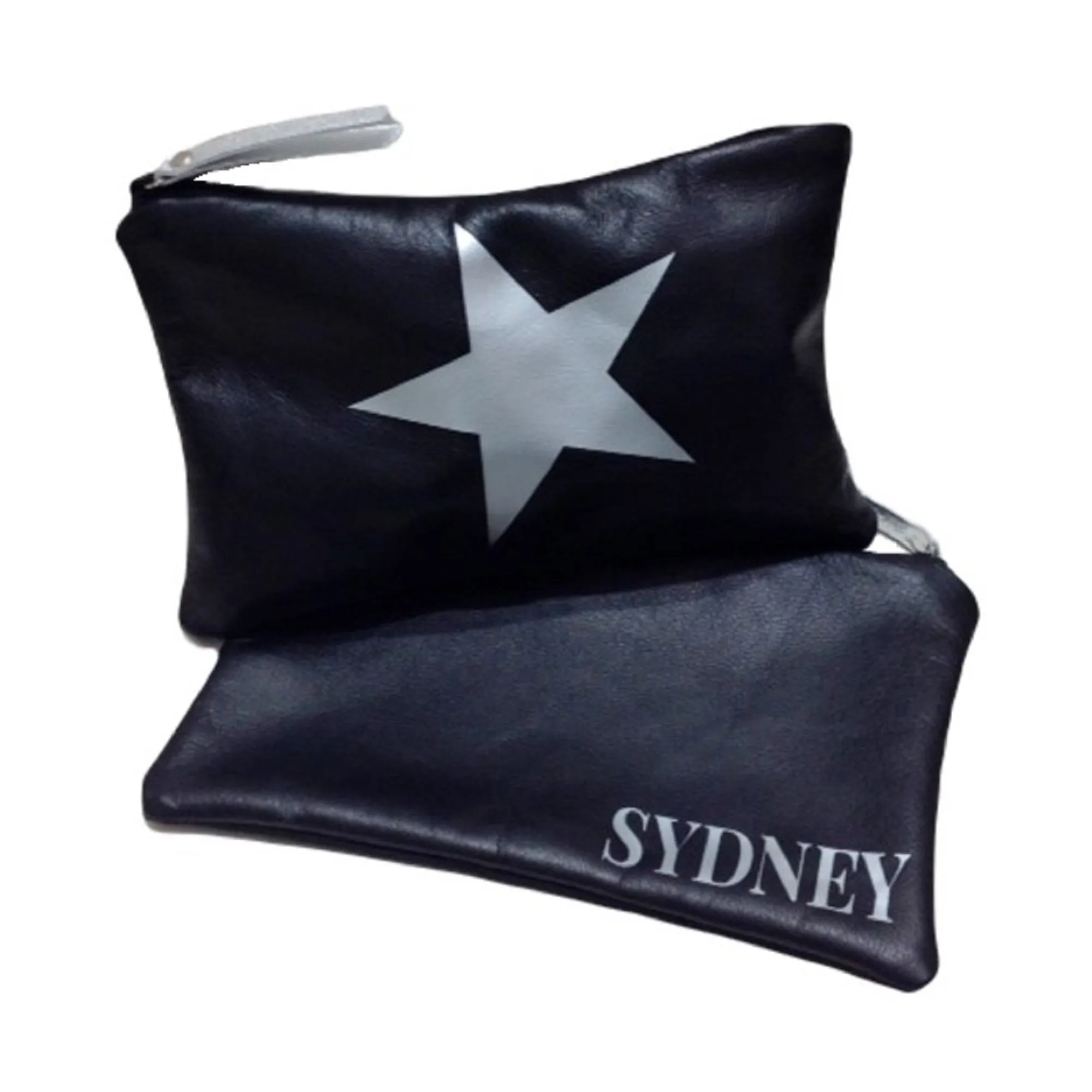 Star Personalised Leather Pouch