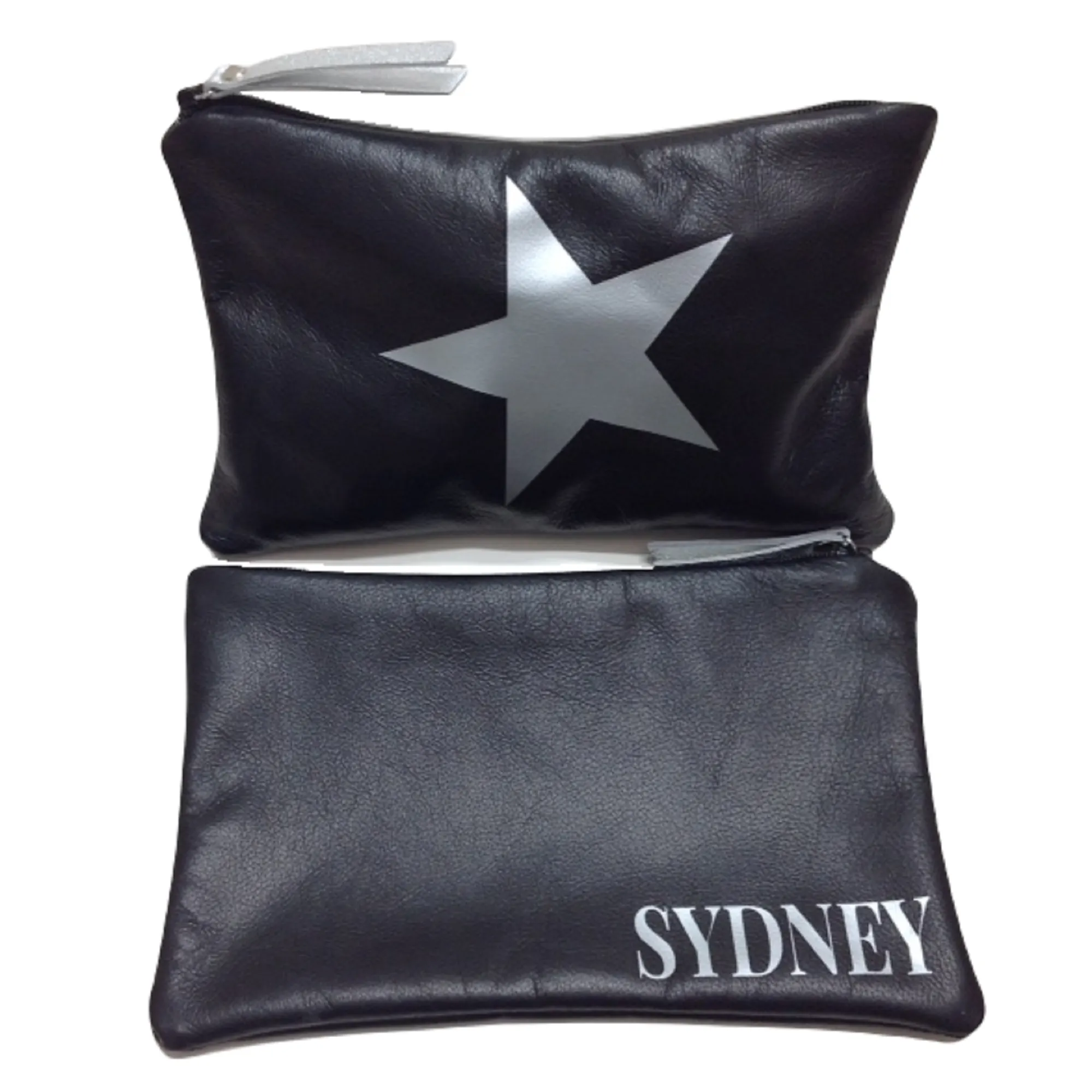 Star Personalised Leather Pouch