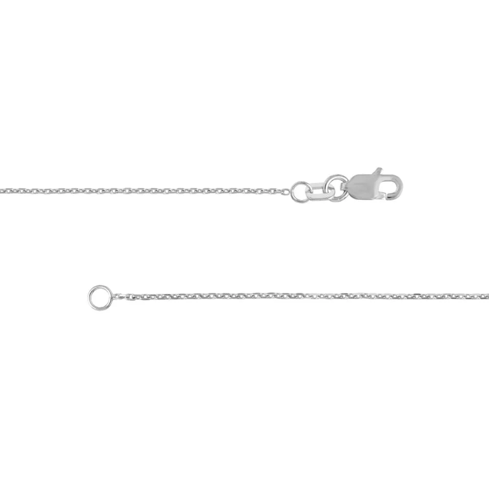 Sterling Silver Diamond-Cut Cable Chain