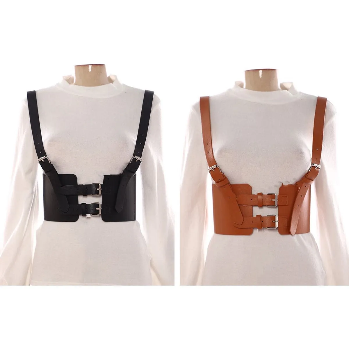 Suspender Cage Waist Wide Belt