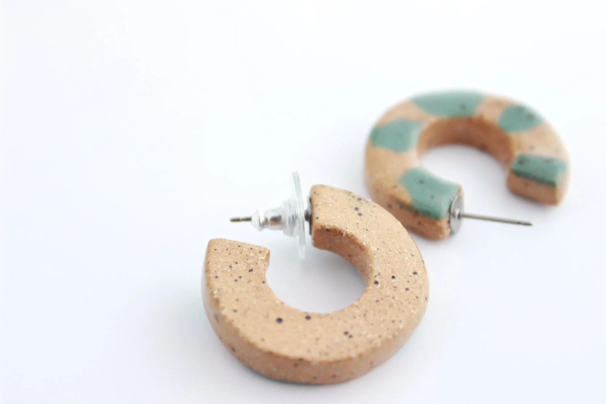 Terrazzo Hoop Earrings