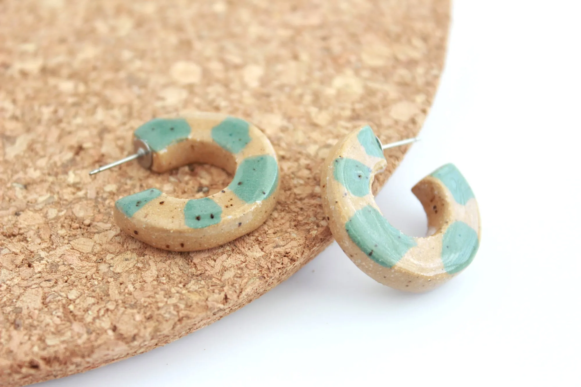 Terrazzo Hoop Earrings