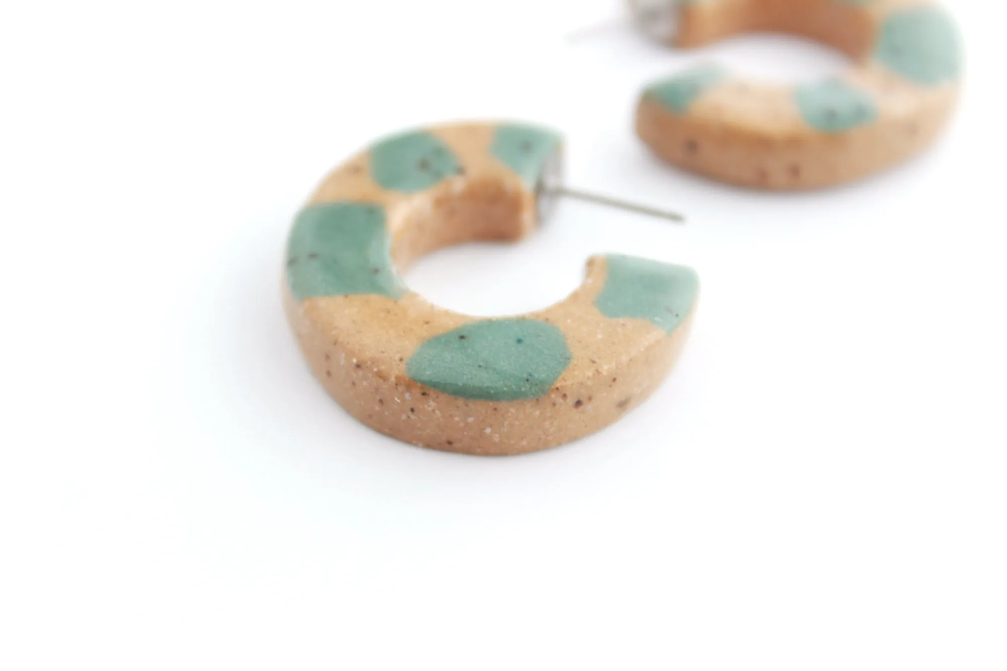 Terrazzo Hoop Earrings