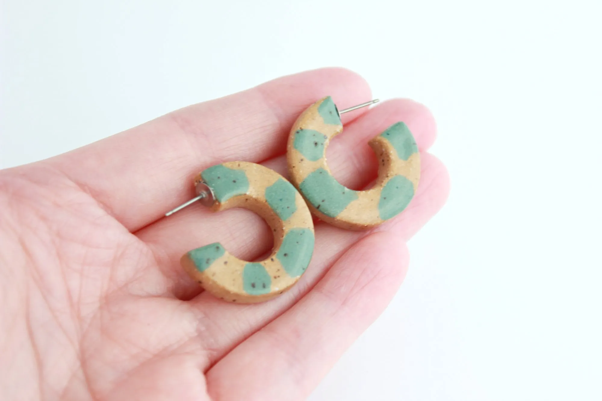 Terrazzo Hoop Earrings