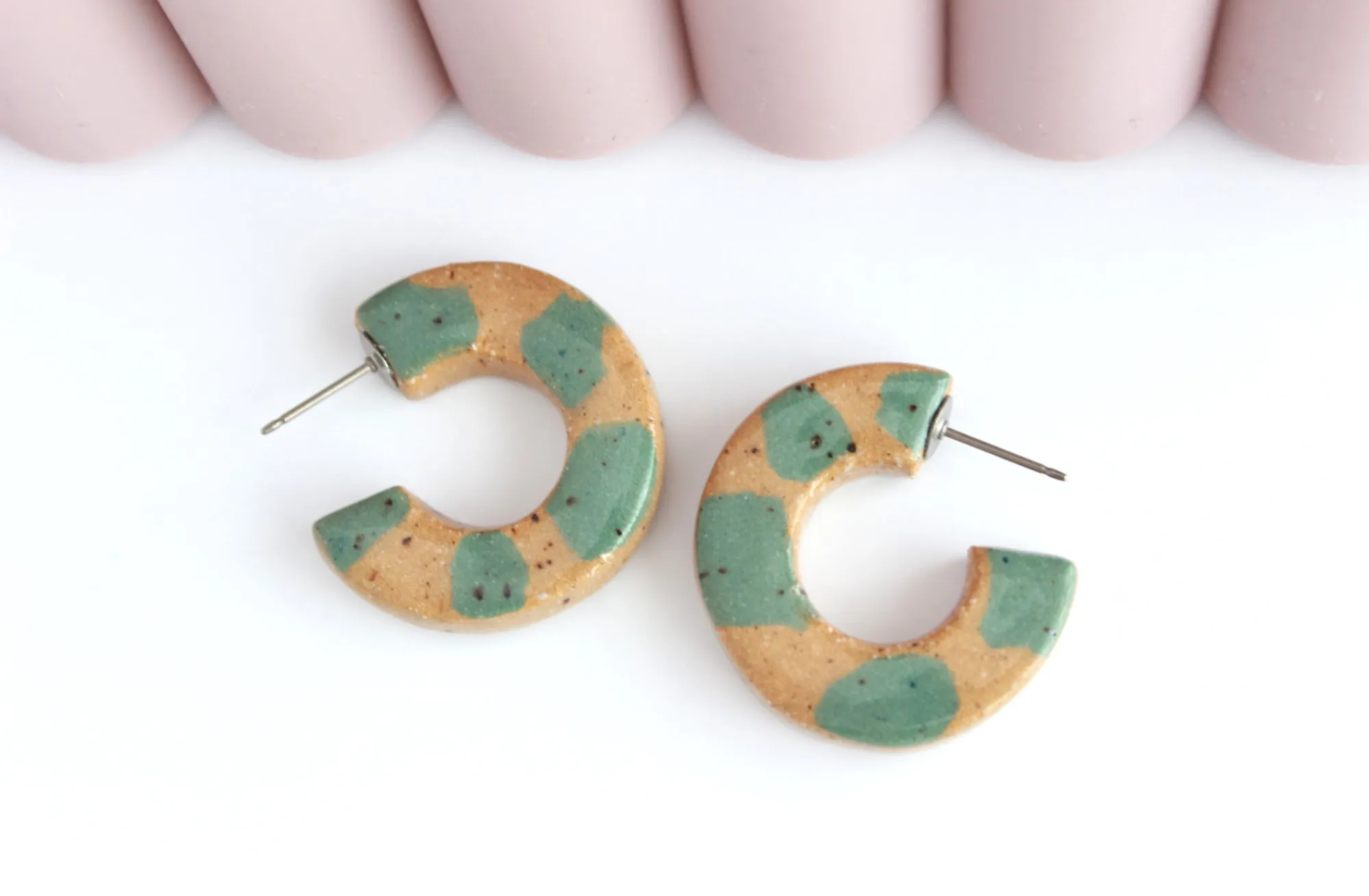 Terrazzo Hoop Earrings