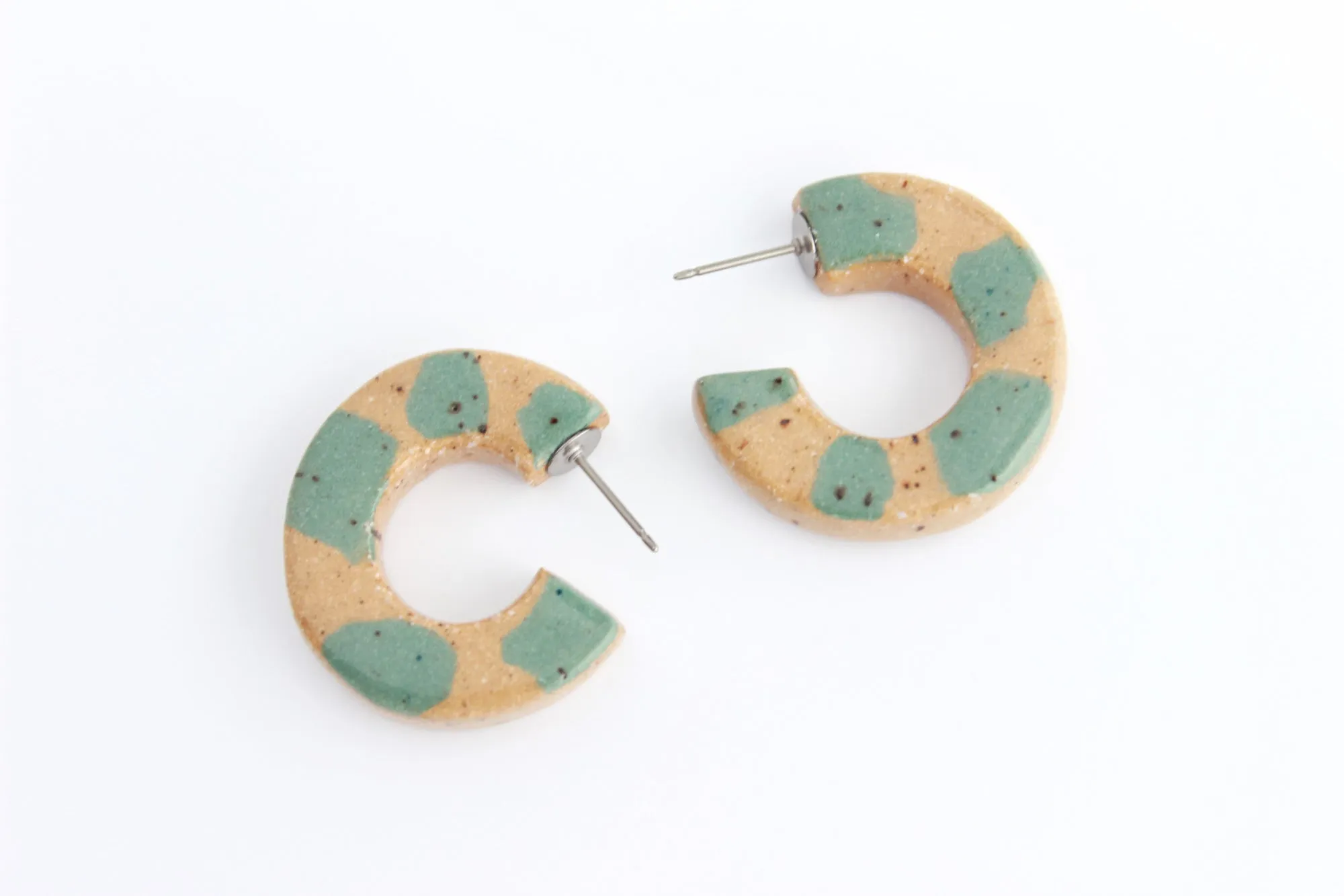 Terrazzo Hoop Earrings