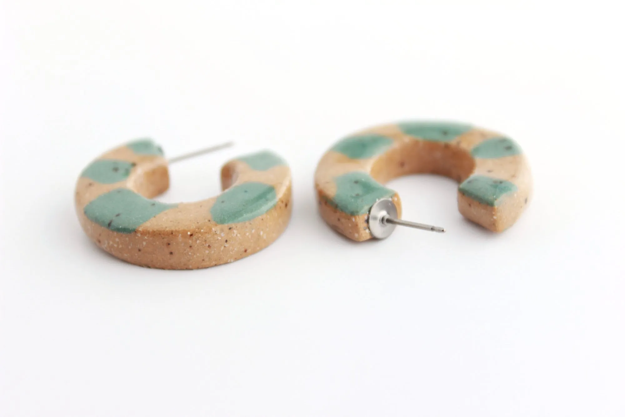 Terrazzo Hoop Earrings