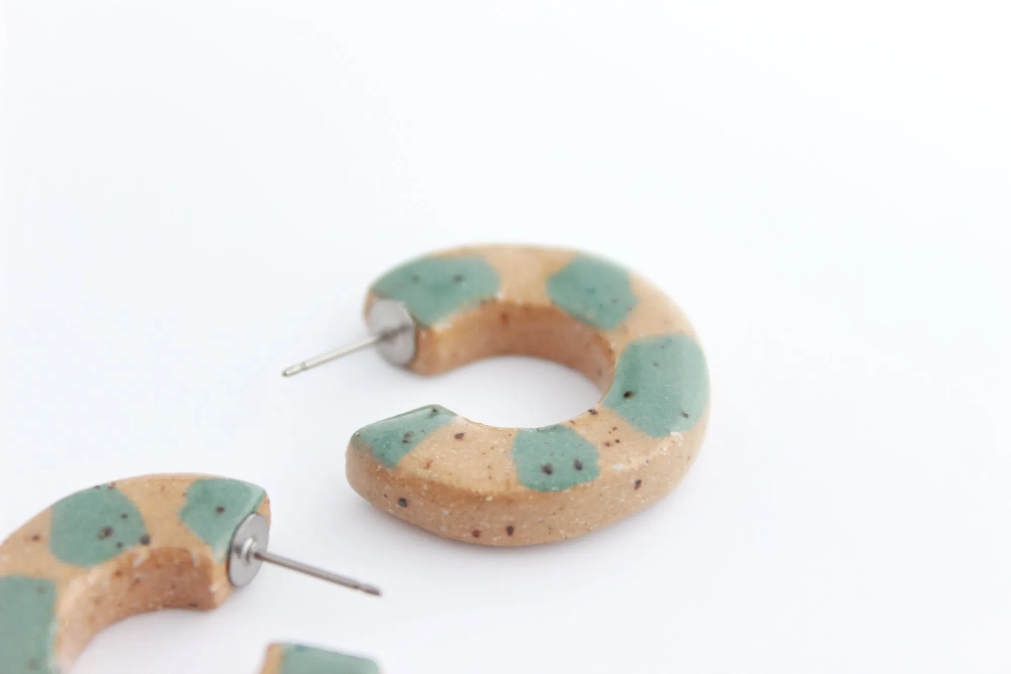 Terrazzo Hoop Earrings