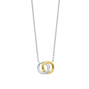 Ti Sento Two-Tone Small Infinity Pendant Necklace