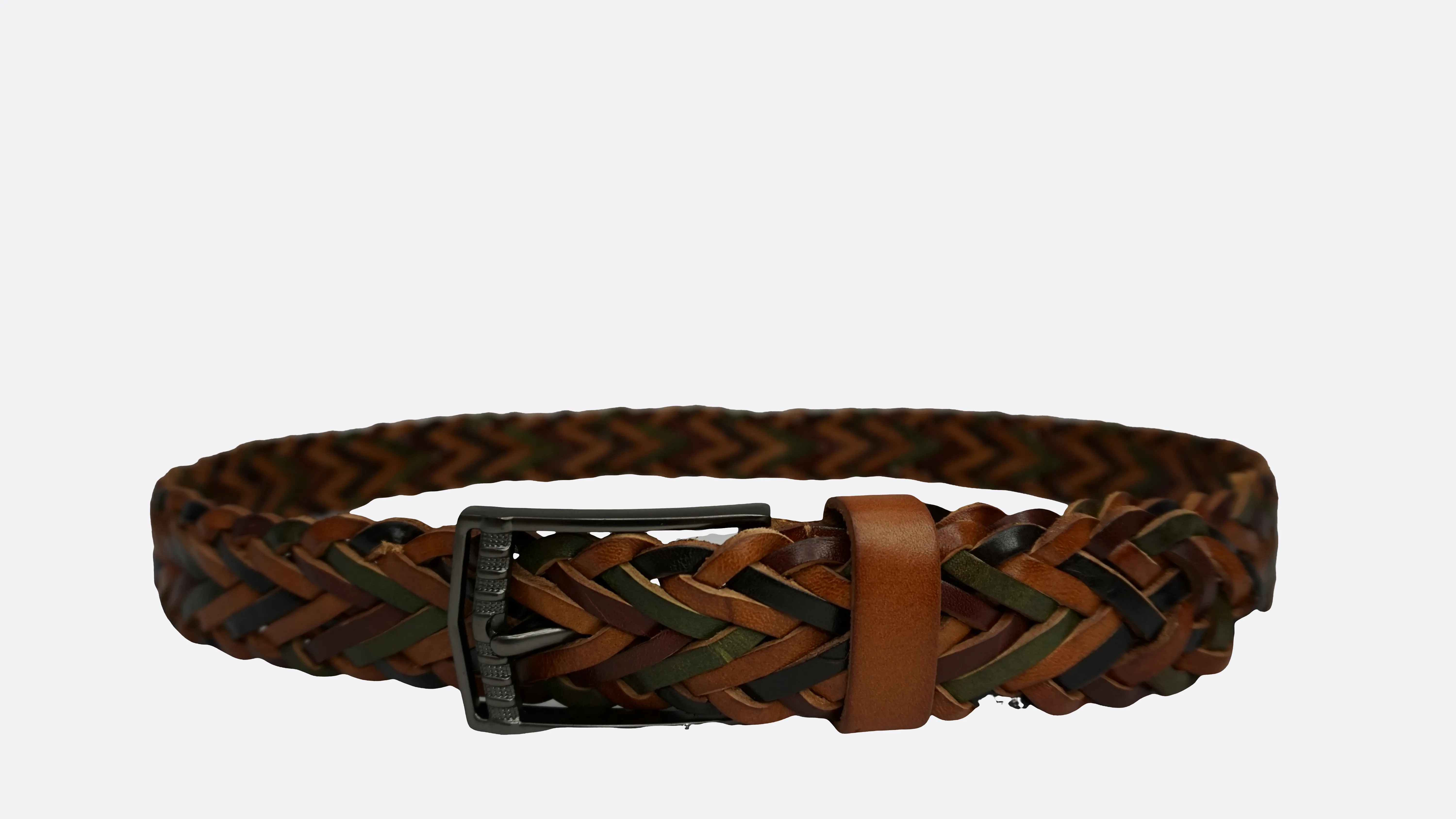 Tomorrow Closet Women's genuine handwoven cowhide leather belt