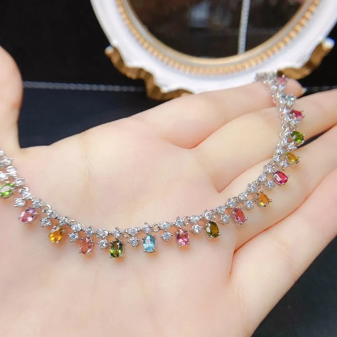 Tourmaline Luxury 925 Sterling Silver Necklace