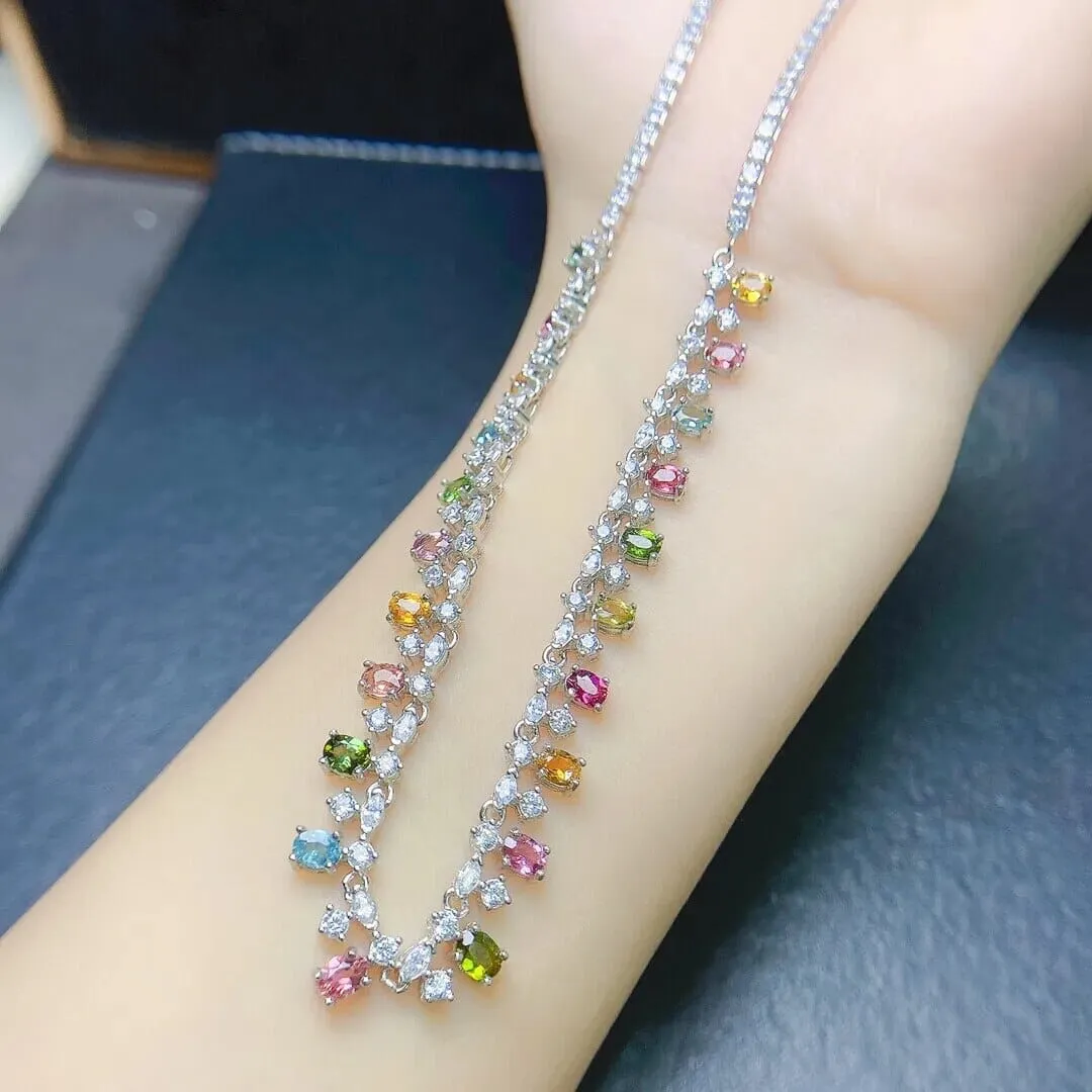 Tourmaline Luxury 925 Sterling Silver Necklace