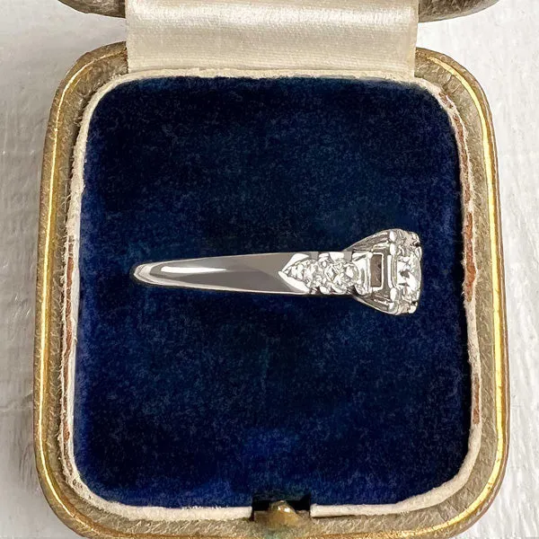 Vintage Diamond Engagement Ring, RBC 0.25ctw.