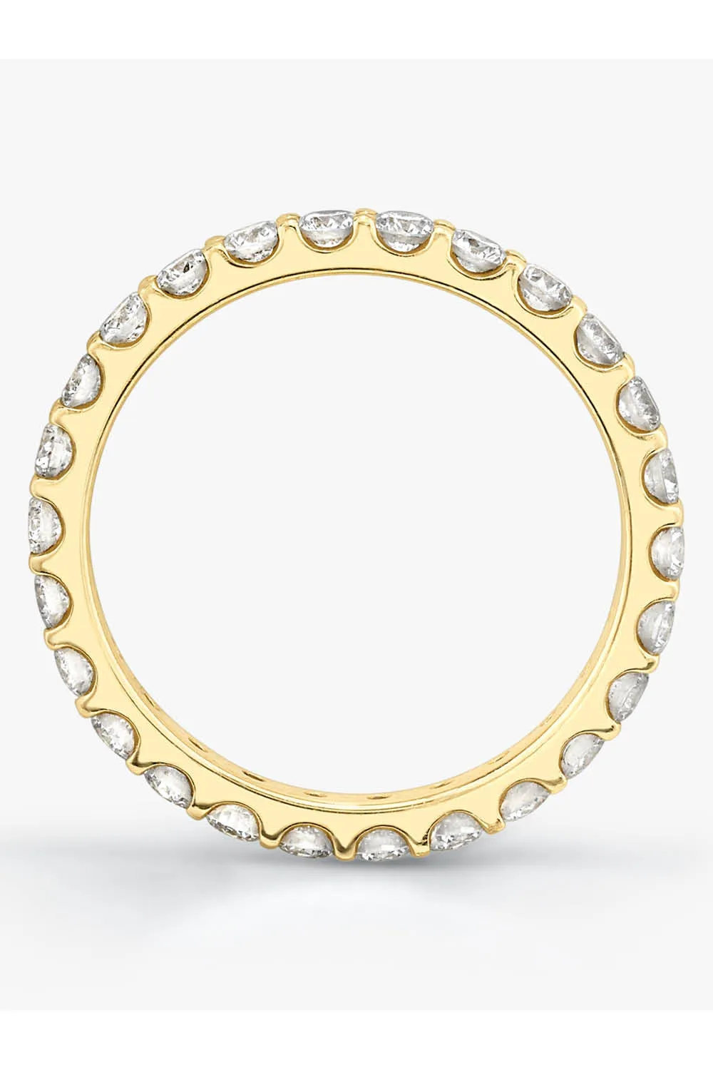 VRAI Round Eternity Band in Yellow Gold